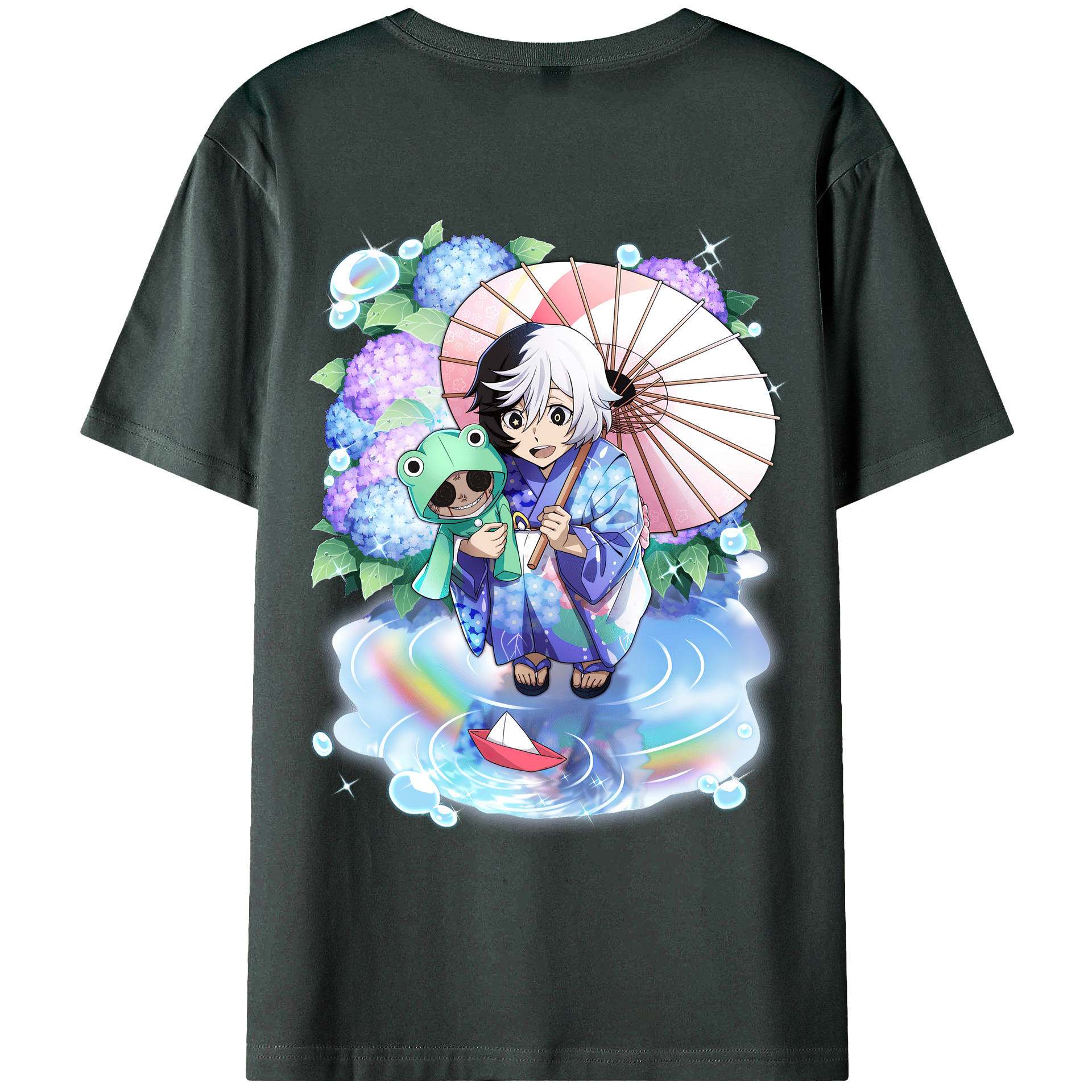 （画像用） 文豪ストレイドッグス Bungo Stray Dogs 綿100％ メンズ半袖Tシャツ（バックプリント） 通気性